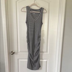 Striped Sleeveless Maxi Dress